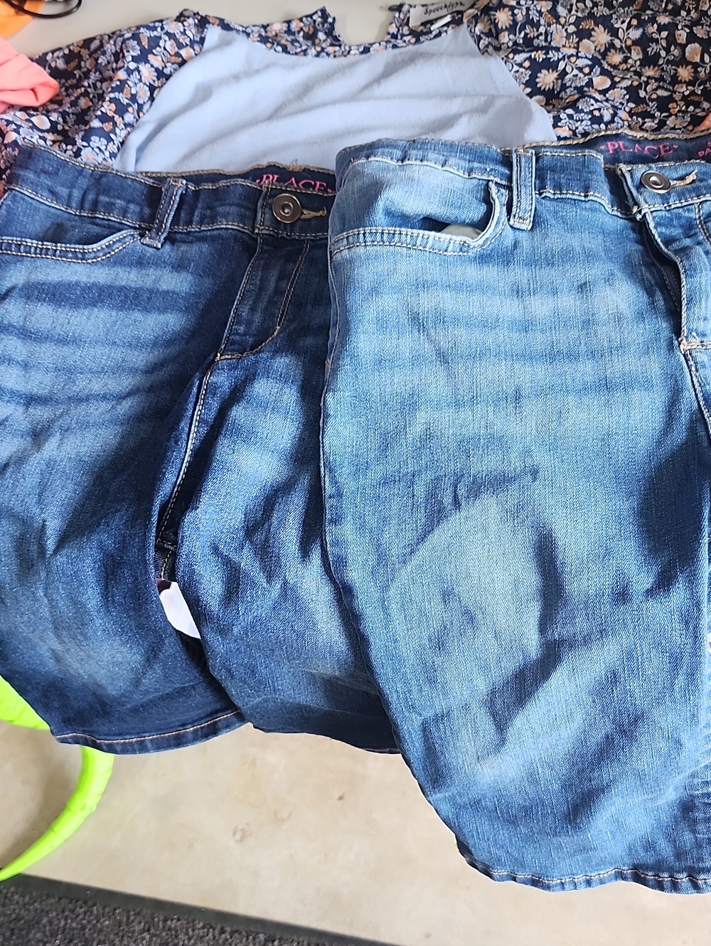The Children's Place Blue Denim Shorts 2  & Top